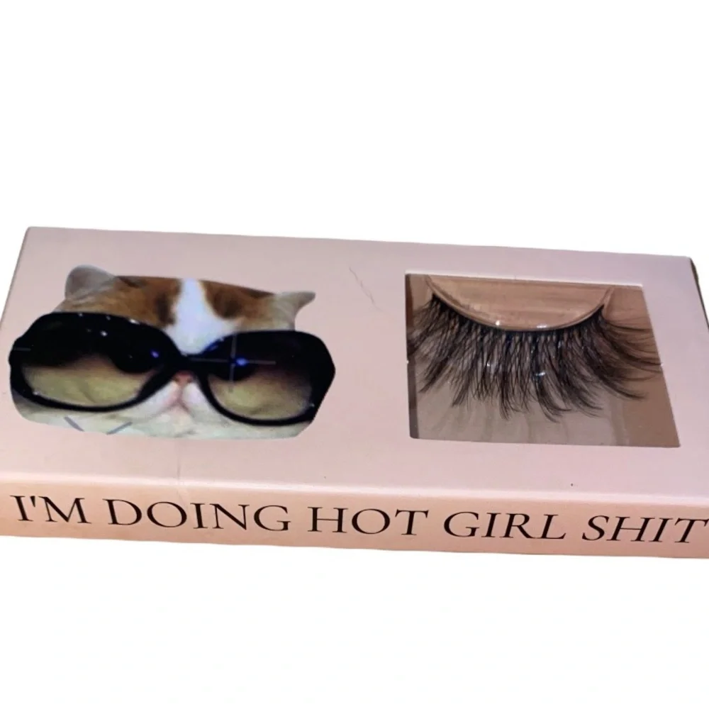 Loha Premium 3D Faux Mink Reusable Lashes 2 Pair Bundle in Meme Themed Boxes